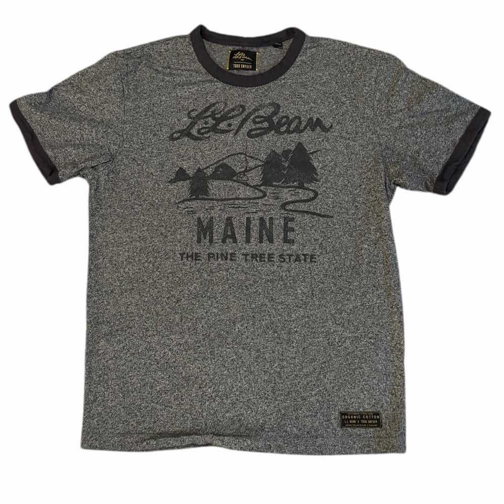 L.L. Bean x Todd Snyder Maine Graphic T-Shirt Men’s Organic Cotton Tee Size M